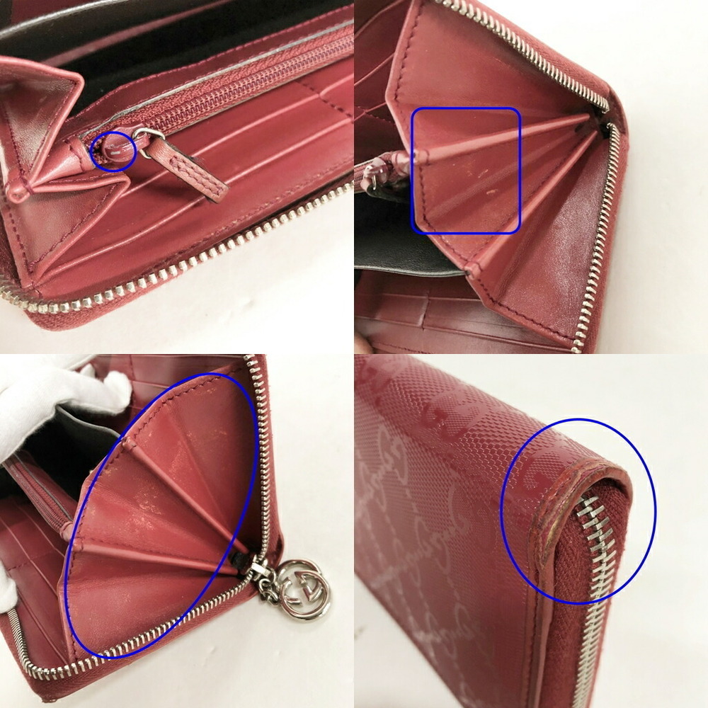 Gucci Gg Implement Zippy Wallet Wine Red - image 6